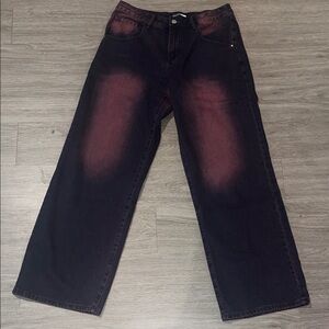 Fashion Nova Purple and Pink Jeans